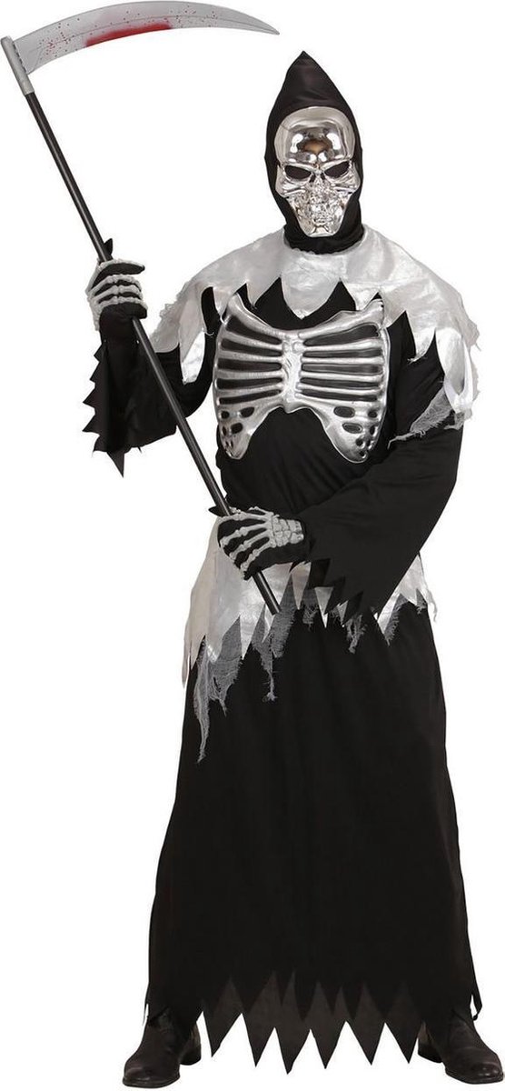 Beul & Magere Hein Kostuum | Hedendaagse Magere Hein | Man | Large | Halloween | Verkleedkleding